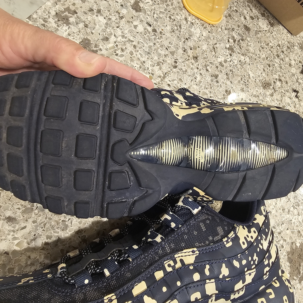 Nike Air Max 95 "Blackend Blue Camo" Sneakers Mens 8.5 - Picture 4 of 12